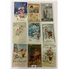 Image 2 : New Year's Holiday Greeting Postcards 100