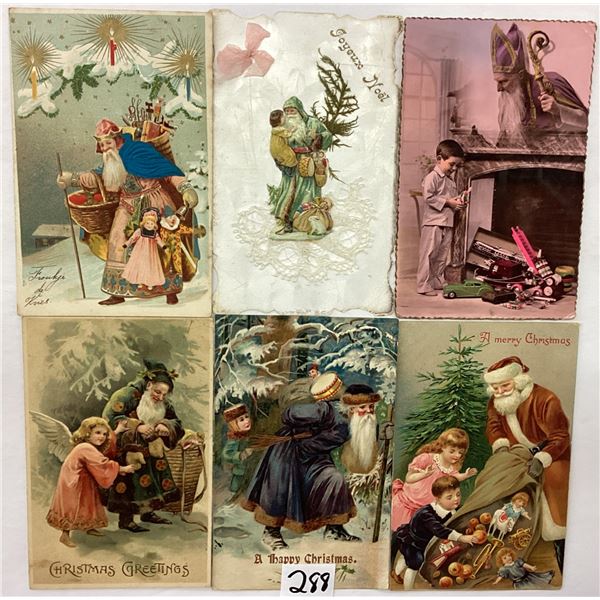 Santa Claus Christmas Holiday Greeting Postcards 17