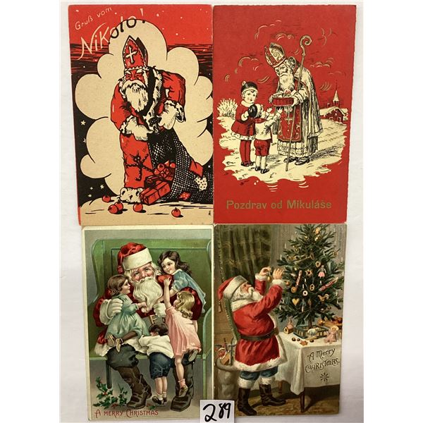 Santa Claus Holiday Greetings Christmas Postcards 31