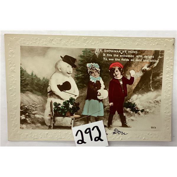 Real Photo Snowmen Postcards 7