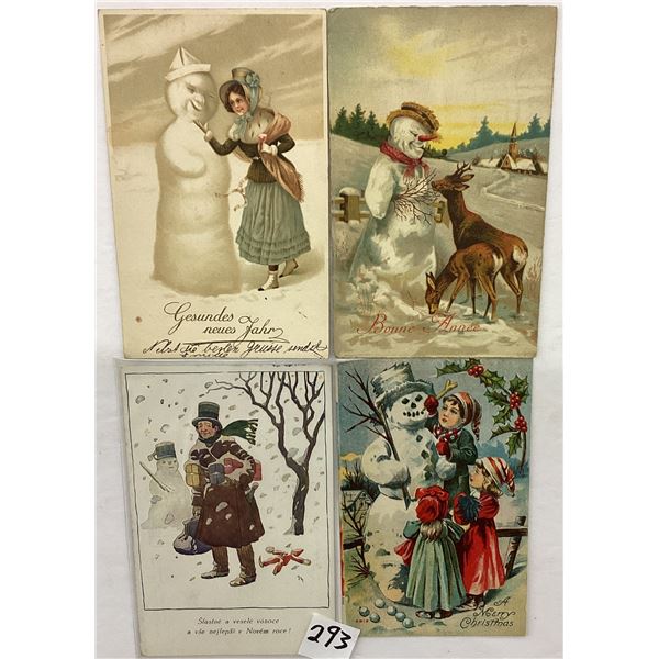 Snowmen Holiday Greeting Postcards 20