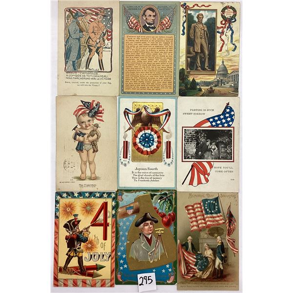 Patriotic Holiday Greeting Postcards 25
