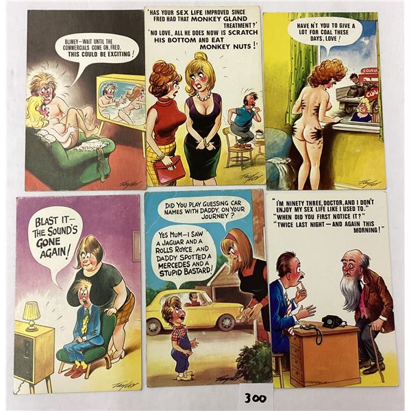 Risque Adult Bamforth Comic Humor Postcards 32