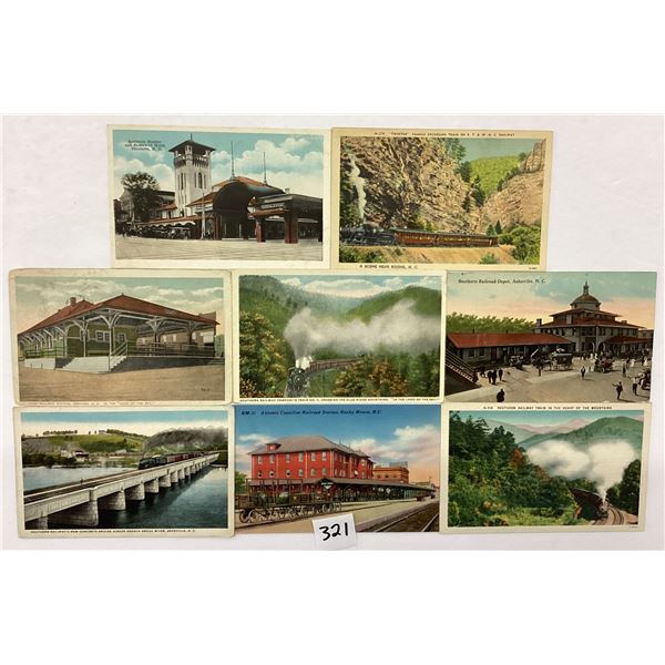North Carolina Railroad Train Postcards 18