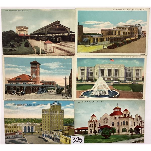Texas Railroad Train Postcards 30+