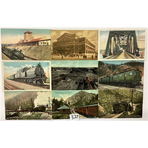 Washington State Railroad Train Postcards 35