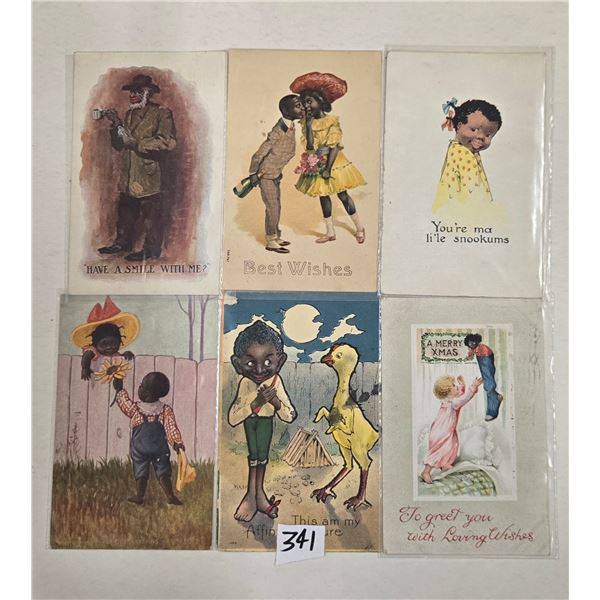 Black Americana Comics & Greeting Postcards Approx. 130