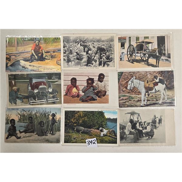 Black Americana Approx. 110 Postcards