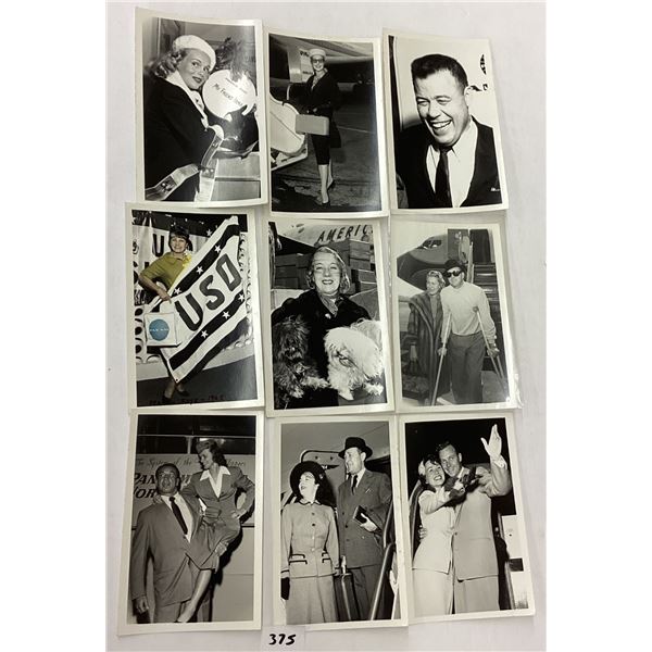 Movie Stars & Celebrities At the Airport Photo Postcards 25