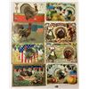 Image 4 : Patriotic Thanksgiving Holiday Greeting Postcards Approx. 100