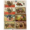 Image 5 : Patriotic Thanksgiving Holiday Greeting Postcards Approx. 100