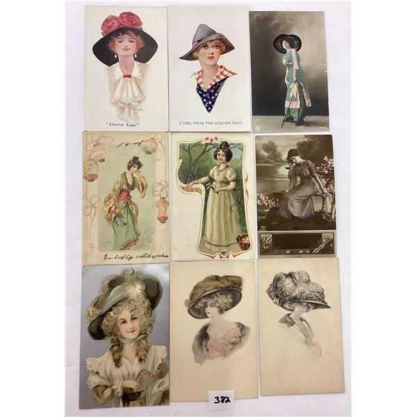 Pretty Lady Greeting Postcards 26