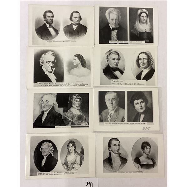 Real Photo 2 View President & Wives Postcards 18
