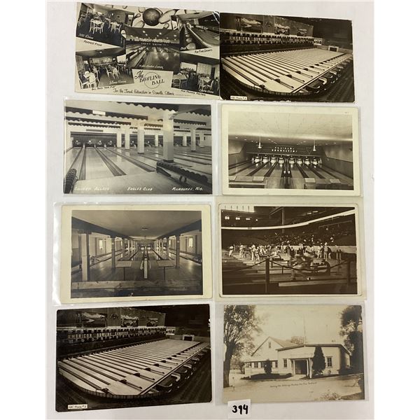 Real Photo Bowling Postcards 12