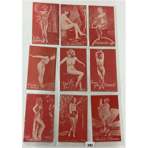 Red & White Pin Up Arcade Women Cards 24