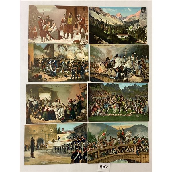 Andreas Hofer Leader of Tyrolean Rebellion Postcards 25