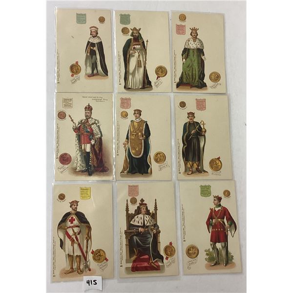 Tuck Kings & Queens Royalty 16 Postcards
