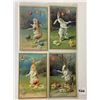 Image 1 : Easter Holiday Bunnies Playing Diablo Greeting Postcards Set of 4