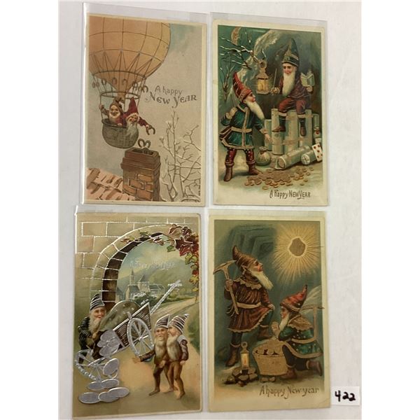 New Year's Elves Postcards 8