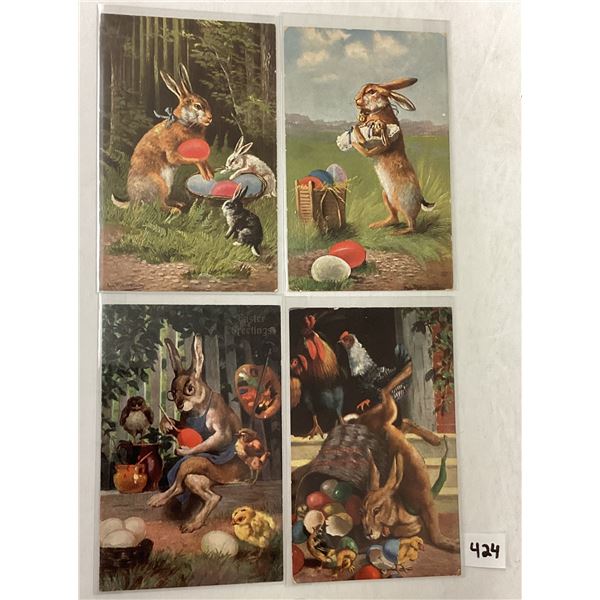 Easter Bunny Holiday Greeting Postcards 6