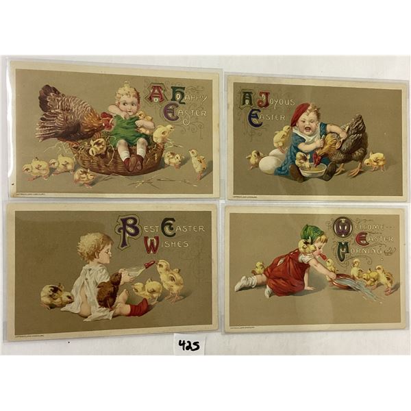Winsch Easter Children Set of 8 Holiday Greeting Postcards