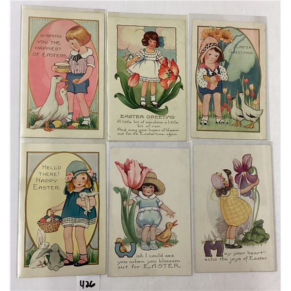 Whitney Easter Children Holiday Greeting Postcards 9