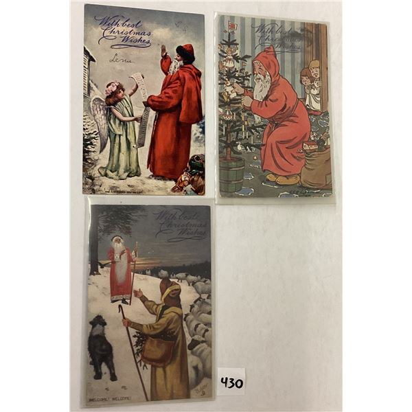 Tuck Santa Claus Christmas Holiday Greeting Postcards