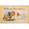 Image 1 : Set of 4 Bergm. Halloween Yellow Border Holiday Greeting Postcards