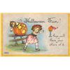 Image 7 : Set of 4 Bergm. Halloween Yellow Border Holiday Greeting Postcards