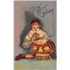 Image 1 : The Spirit Of Halloween Boy Lighting Jack-o-lantern Holiday Postcard