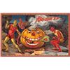 Image 1 : Tuck Series 160 Devils & Pumpkin Holiday Greeting Postcard