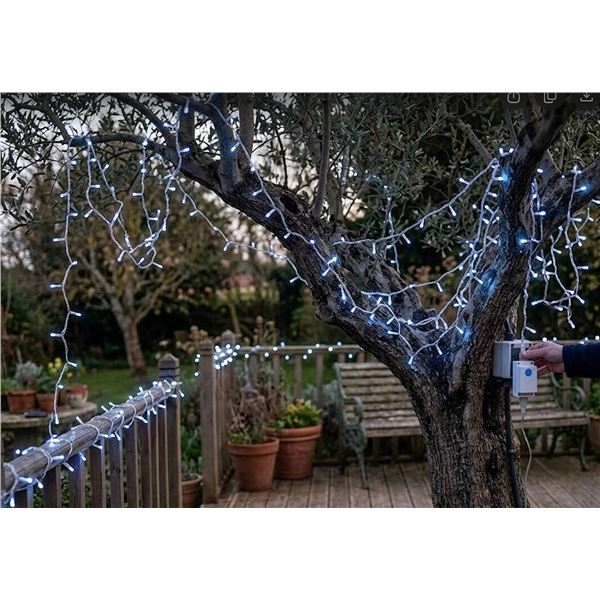 Fullbell 200 LED Blue Fairy String Lights 65.6ft