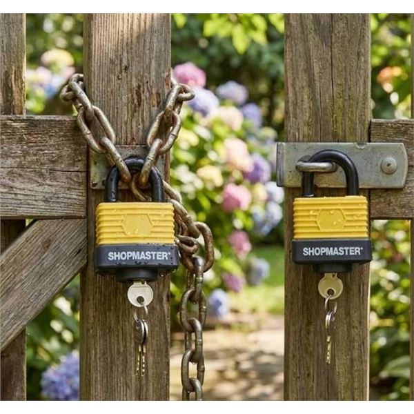 ShopMaster Weather Resistant Padlocks 2pk