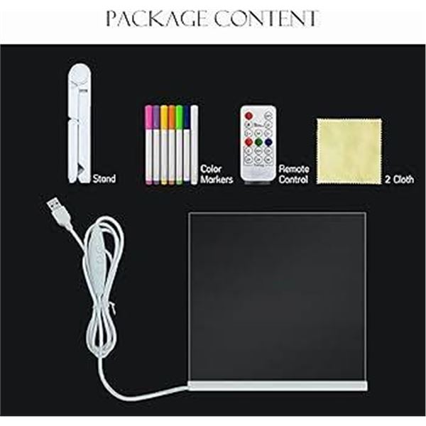 Fanrui Acrylic Dry Erase Board Set
