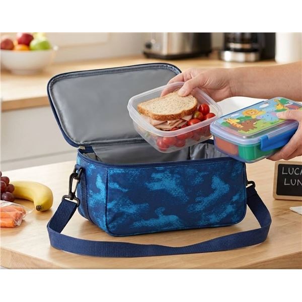 Roots Lunch Bag Blue Patterned