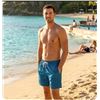 Image 3 : SWIMS Blue Patterned Swim Shorts M