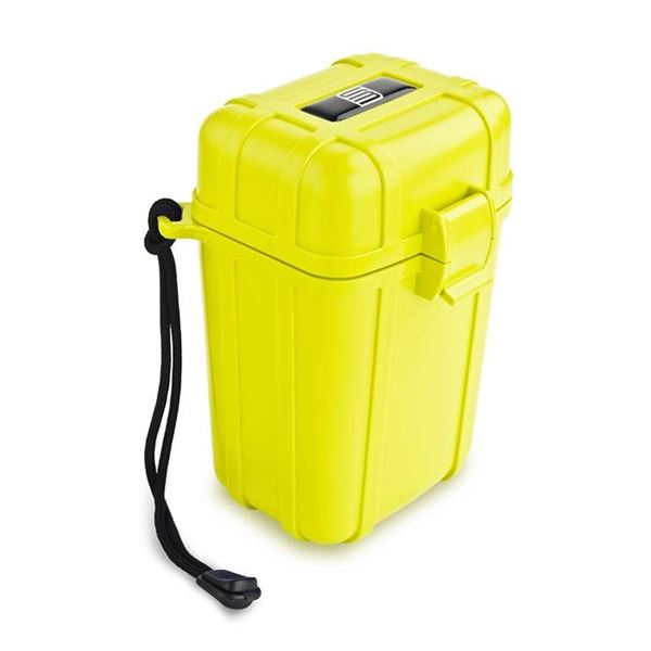 X-treme yellow waterproof case with clips