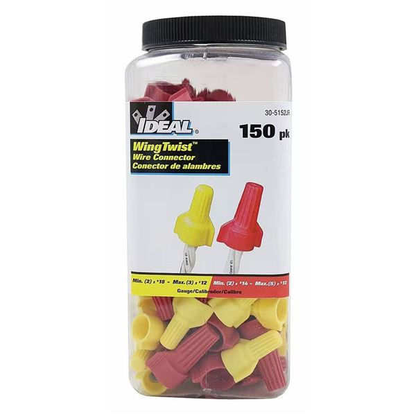 Ideal WingTwist Wire Connectors, 2 x 150pk