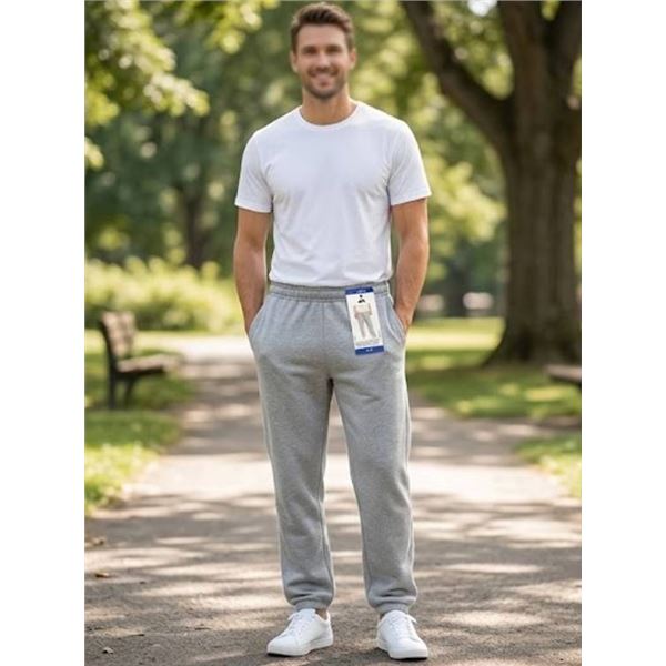 Adidas Men's Grey Sweatpants Size Large