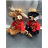 Image 3 : RCMP Mountie Moose and Bear Plush Pair