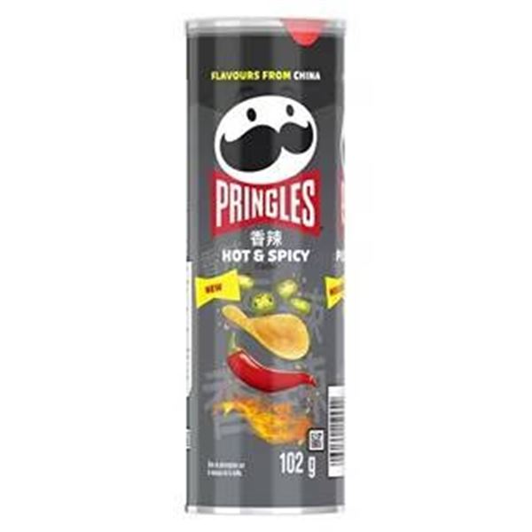 Pringles Hot & Spicy, 12 x 102g