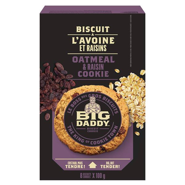 Big Daddy Oatmeal & Raisin Cookies 16 x 100g