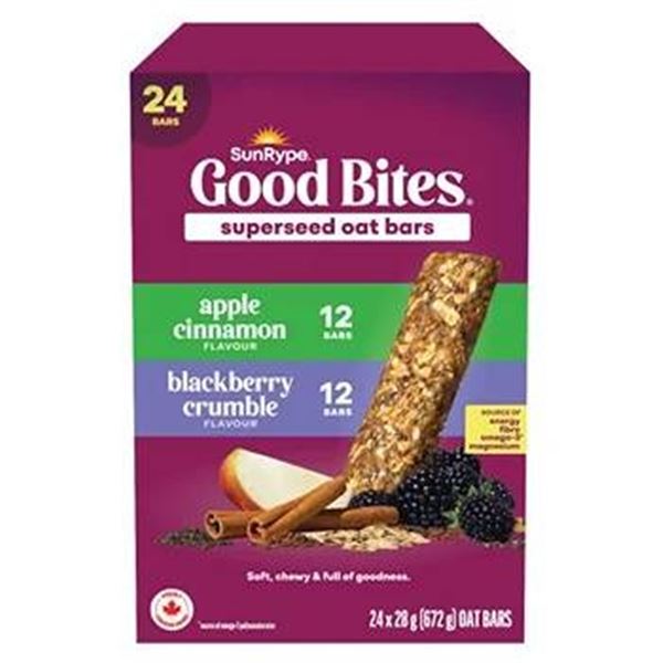 SunRype Good Bites Oat Bars 24 Pack