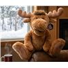 Image 1 : Plush Moose Stuffed Animal Toy