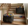 Image 1 : Lot of 2 - AmazonBasics Metallic Black Storage Bins, 2pk