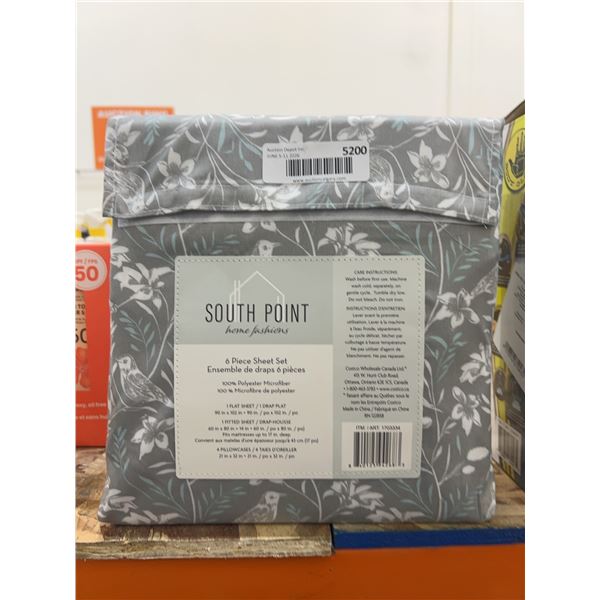 South Point 6 Piece Sheet Set Microfiber