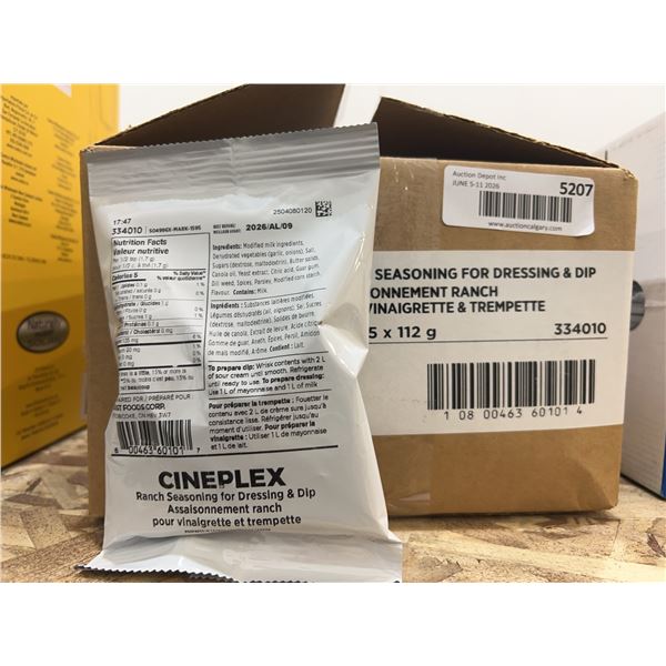 Cineplex Ranch Seasoning 5 x 112g