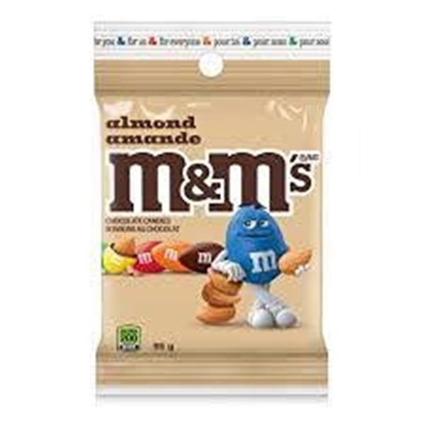 24 Almond M&M's Packs, 95g Each