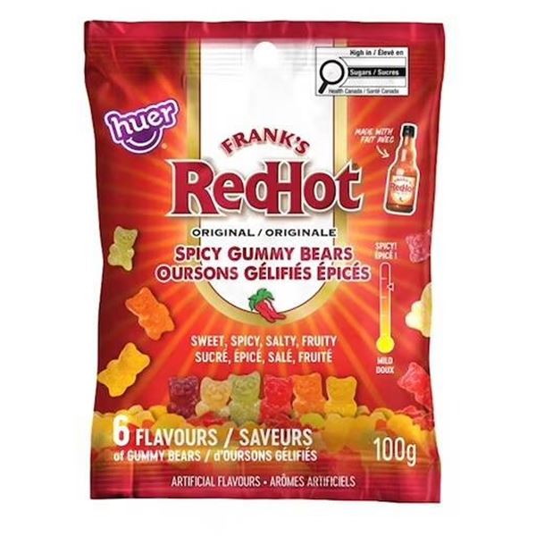 Frank's RedHot Spicy Gummy Bears 100g