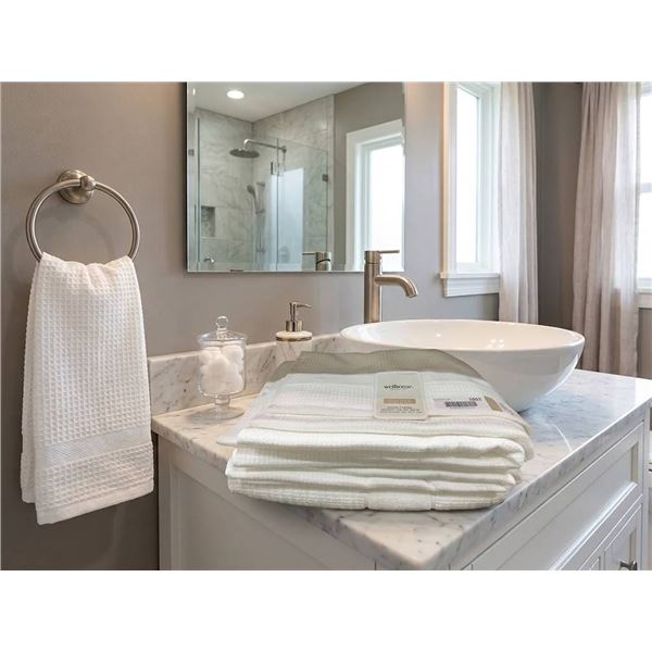 Welhome Waffle Texture Bath Towel Set